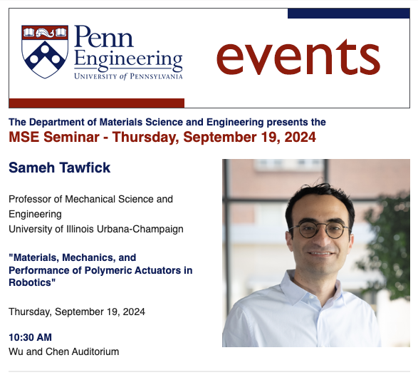 MSE Seminar – Sameh Tawfick